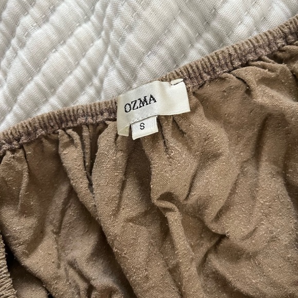 Ozma Georgia top in Regan silk noil, Laurel size small - Picture 4 of 5